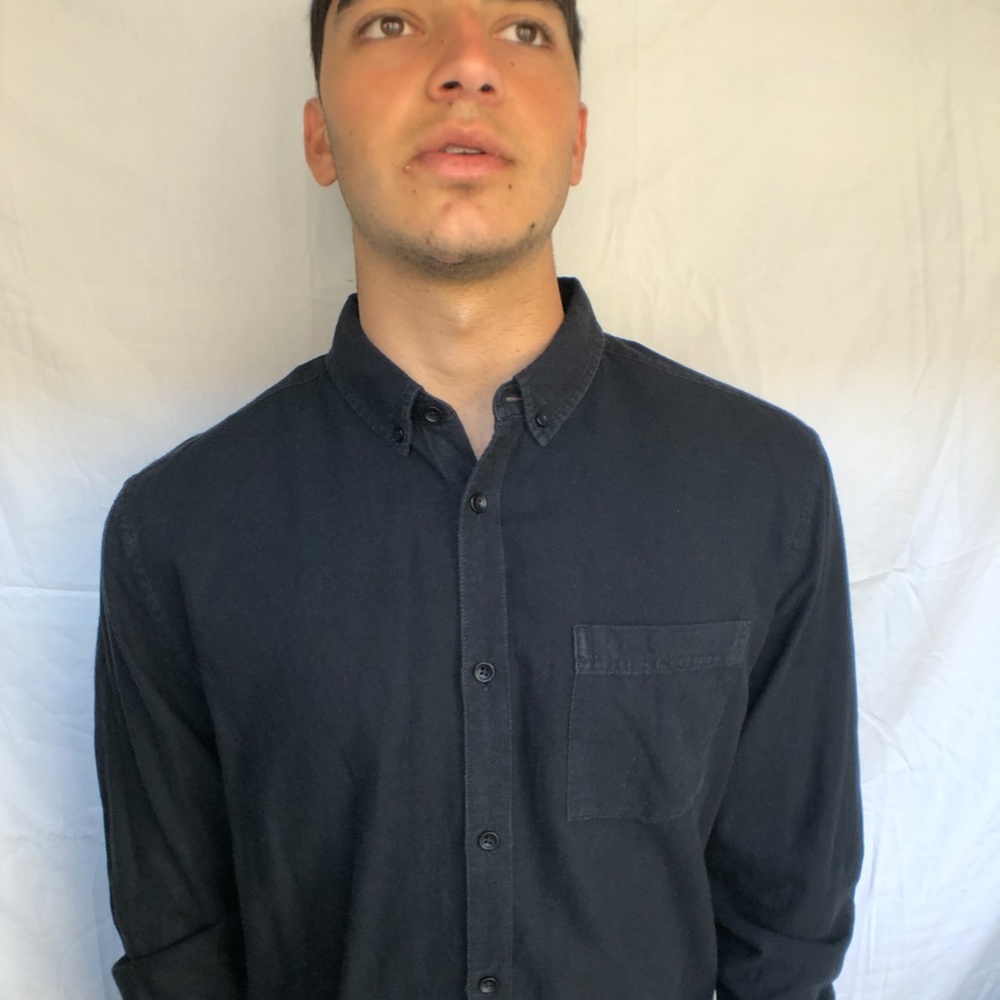 Urban Outfitters Black Button Down: Modern Fit
